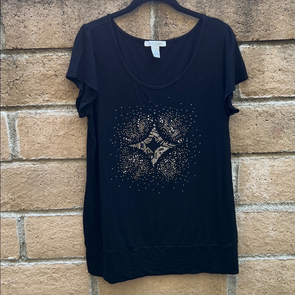 White House Black Market Black Top size L - Picture 10 of 12